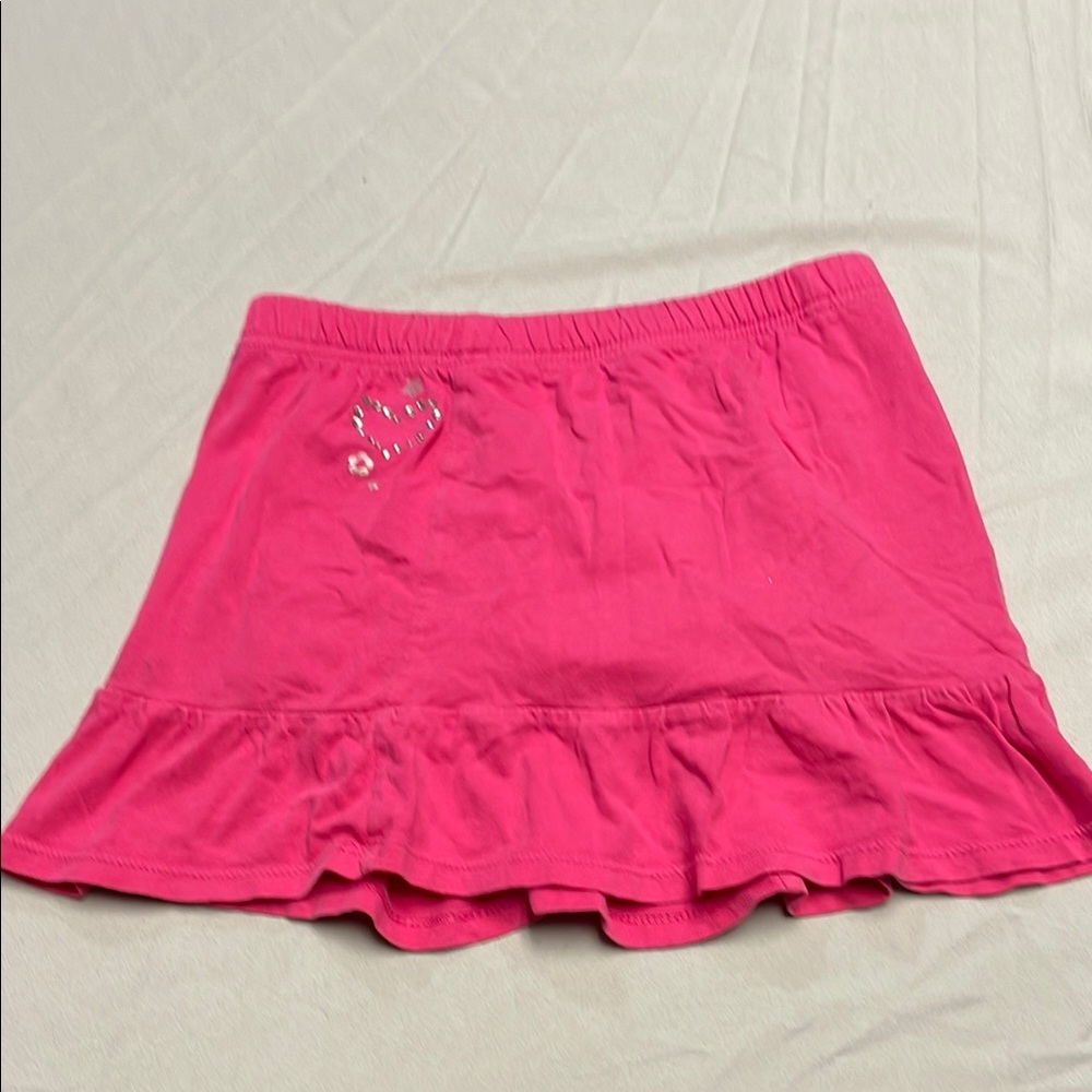 Circo Pink Skater Mini Skirt with Ruffles